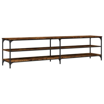 ТB шкаф, опушен дъб, 200x30x50 см, инженерно дърво и метал