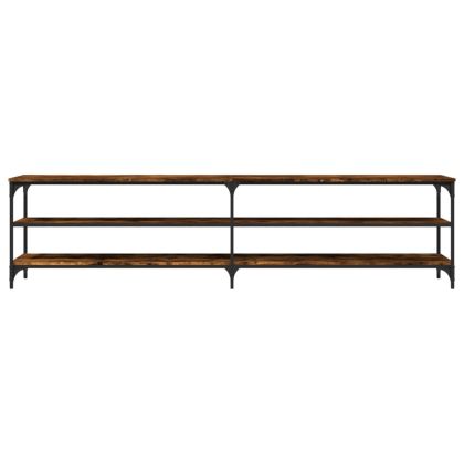 ТB шкаф, опушен дъб, 200x30x50 см, инженерно дърво и метал