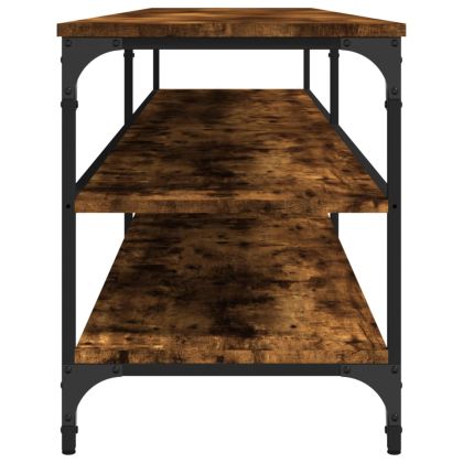 ТB шкаф, опушен дъб, 200x30x50 см, инженерно дърво и метал