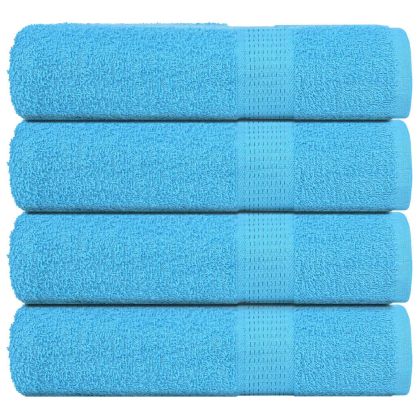 Кърпи за баня 4 бр. FROGN Тюркоазени 100x150 см 100% памук