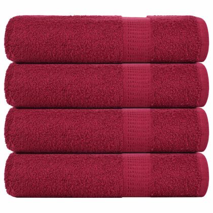 Кърпи за душ 4 бр. FROGN бордо 70x140 см 100% памук