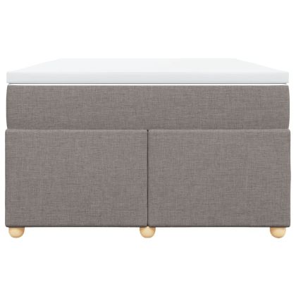 Боксспринг легло с матрак, таупе, 120x200 см, плат