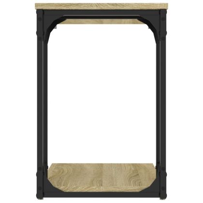 Странична маса, дъб сонома, 50x35x52 см, инженерно дърво