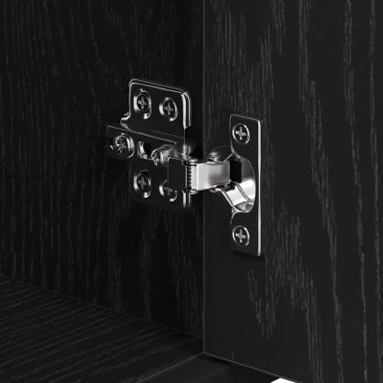 Комплект мебели за баня с рафт Черния дъб 35 x 37,5 x 188,5 см