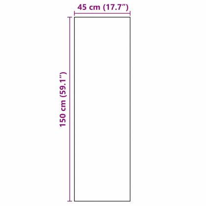 Килим за кухня Сив 150 x 45 см Кадифе