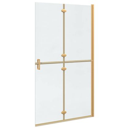 Стена за душ с влизане Златист 110 x 6,5 x 190 см