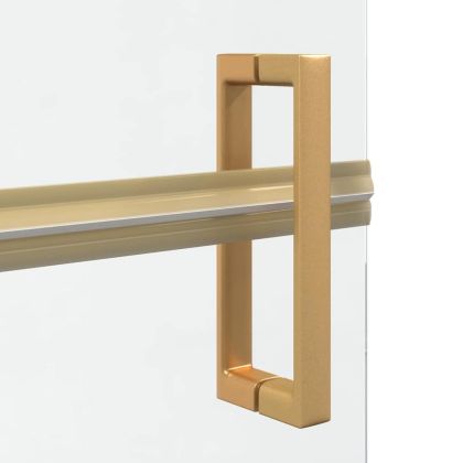 Стена за душ с влизане Златист 110 x 6,5 x 190 см