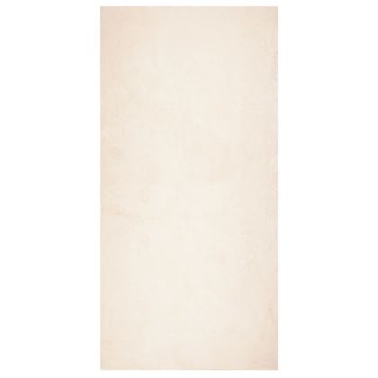 Килим HUARTE с къс косъм, мек и миещ се, бежов, 100x200 см