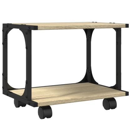 Стойка принтер 2 нива сонома дъб 41x28x33,5 см инженерно дърво