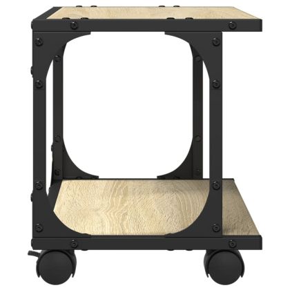 Стойка принтер 2 нива сонома дъб 41x28x33,5 см инженерно дърво