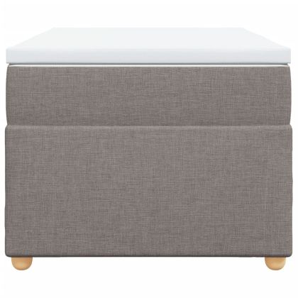 Боксспринг легло с матрак, таупе, 100x200 см, плат