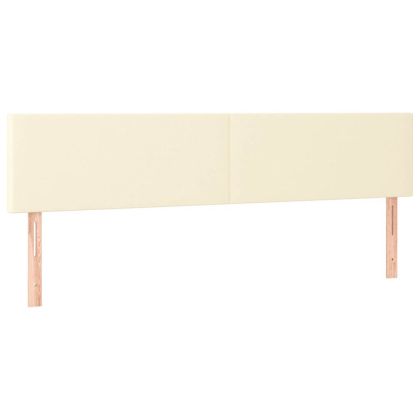 Рамка за легло без матрак, кремава, 120x190 см, изкуствена кожа