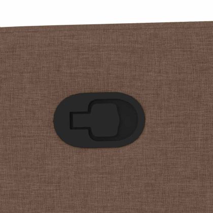 Изправящ реклайнер стол, кафяв, текстил