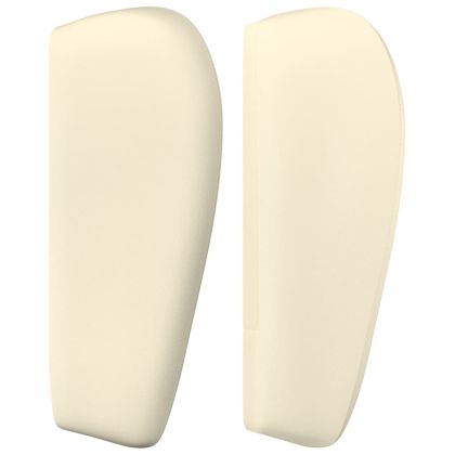 Горна табла с уши, кремава, 93x23x78/88 см, изкуствена кожа