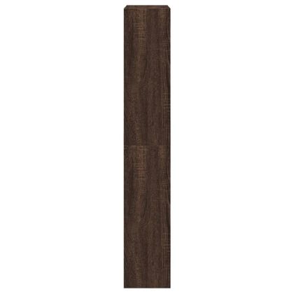 Шкаф за обувки, кафяв дъб, 60x21x125,5 см, инженерно дърво