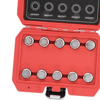 Комплект от 10 вложки за секретни болтове на джанти за VW