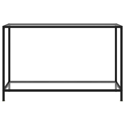 Конзолна маса, прозрачна, 120x35x75 cм, закалено стъкло