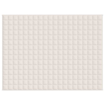 Утежнено одеяло светлокремаво 152x203 см 7 кг плат