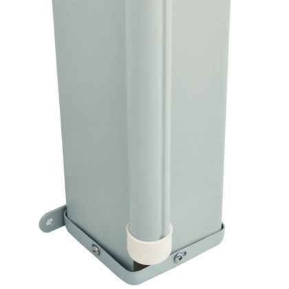 Прибираща се дворна странична тента, 117x600 см, червена