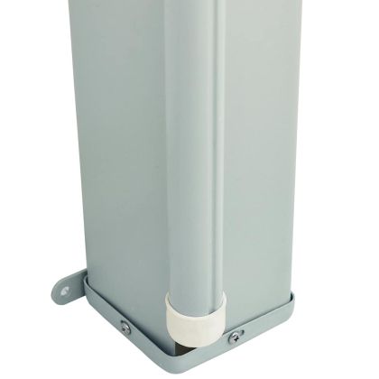 Прибираща се странична тента за вътрешен двор, 180x600 см, сива