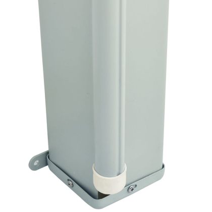 Прибираща се дворна странична тента, 200x600 см, синя