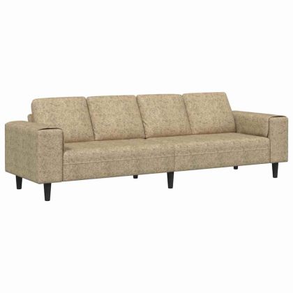 Комплект дивани Светлосиво Изкуствен велур