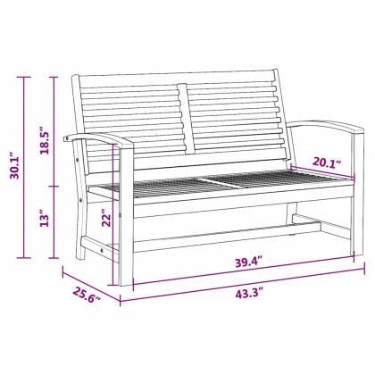 Градински Софа Комплект Естествен Тиково дърво масив