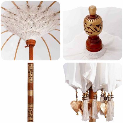 Балийски чадър с основа 260 180-190 см