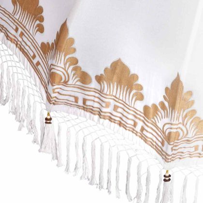 Балийски чадър с основа Крем 185 x 185 x 260 см
