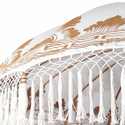 Балийски чадър с основа Крем 215 x 215 x 260 см