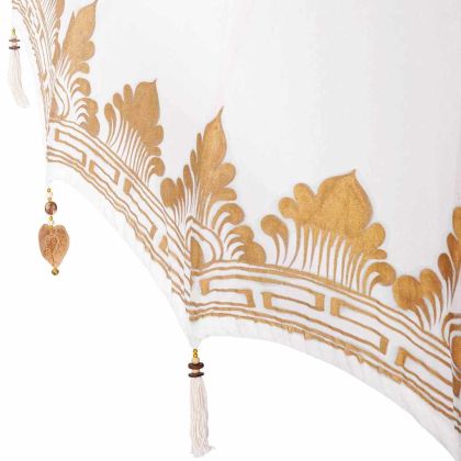 Балийски чадър с основа Крем 215 x 215 x 260 см