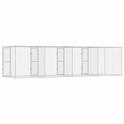 Клетка за куче Сребрист 800 x 200 x 200 см