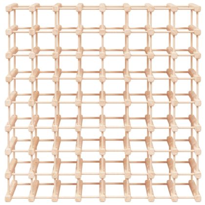 Поставка за вино за 72 бутилки 90,5x23x90,5 см бор масив