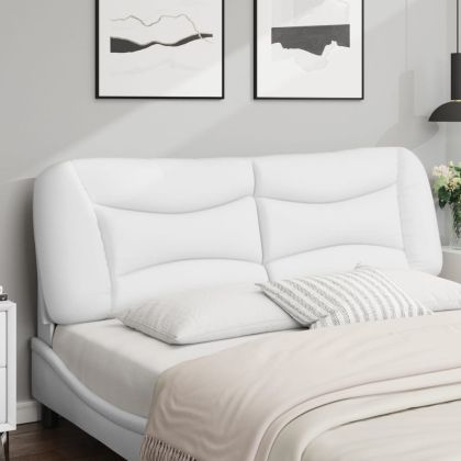 Мека табла за легло Hvar, бяла, 152 см, изкуствена кожа