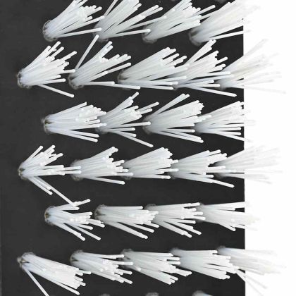 Четки за говеда Черен и бял 84 x 10 x 91 см Пластмаса и стомана