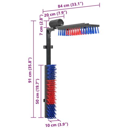Четки за говеда Друг Регулирума Червен и син 84 x 10 x 91 см