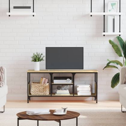 ТB шкаф, сонома дъб, 100x35x45 см, инженерно дърво и желязо