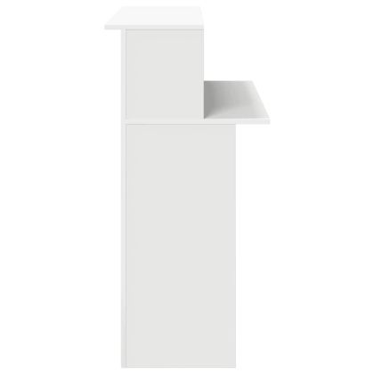 Рецепционно бюро, бяло, 100x50x103,5 см, инженерно дърво