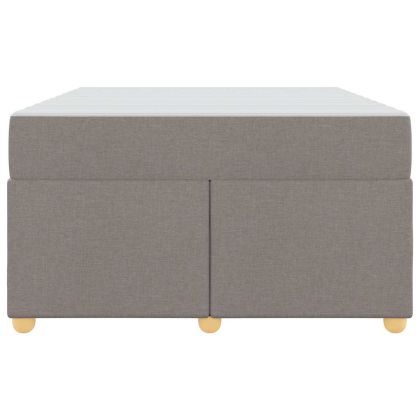 Рамка за легло с матрак Таупе 120 x 200 cm текстил