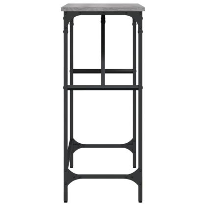 Конзолна маса, сив сонома, 100x32x75 см, инженерно дърво