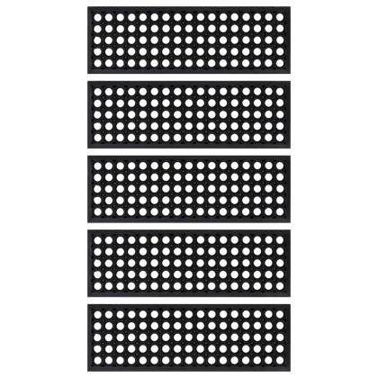 Постелки за стъпала 5 бр 25x75 см гума