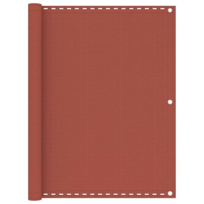 Балконски параван, теракота, 120x600 см, HDPE