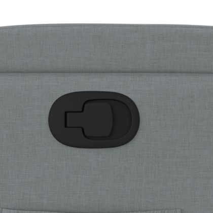 Фотьойл с регулируема облегалка, светлосив, плат