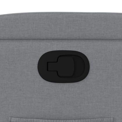 Фотьойл с регулируема облегалка, светлосив, плат