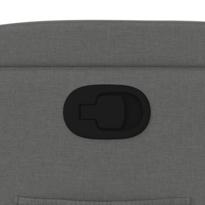 Фотьойл с регулируема облегалка, тъмносив, плат