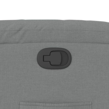 Фотьойл с регулируема облегалка, светлосив, плат