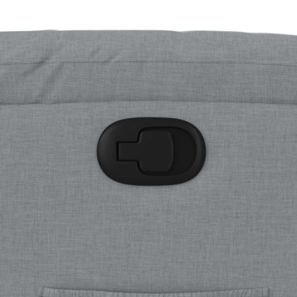 Фотьойл с регулируема облегалка, светлосив, плат