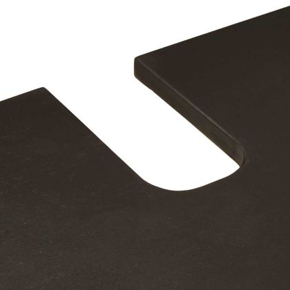 Комплект шкафове за баня с чекмедже с рафт 3 pcs Черен и златен