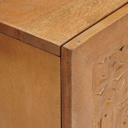 Комплект мебели за баня с рафт 2 pcs Кафяво Инженерно дърво