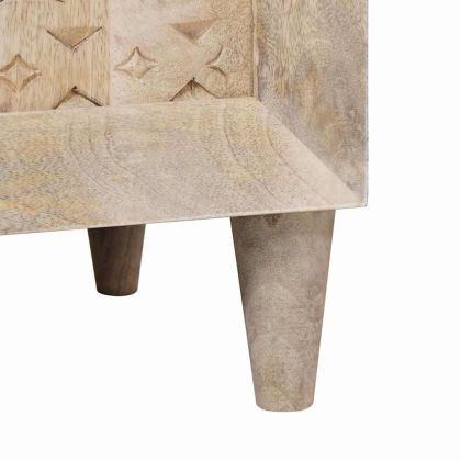 Комплект мебели за баня с рафт 2 pcs Бяло Инженерно дърво